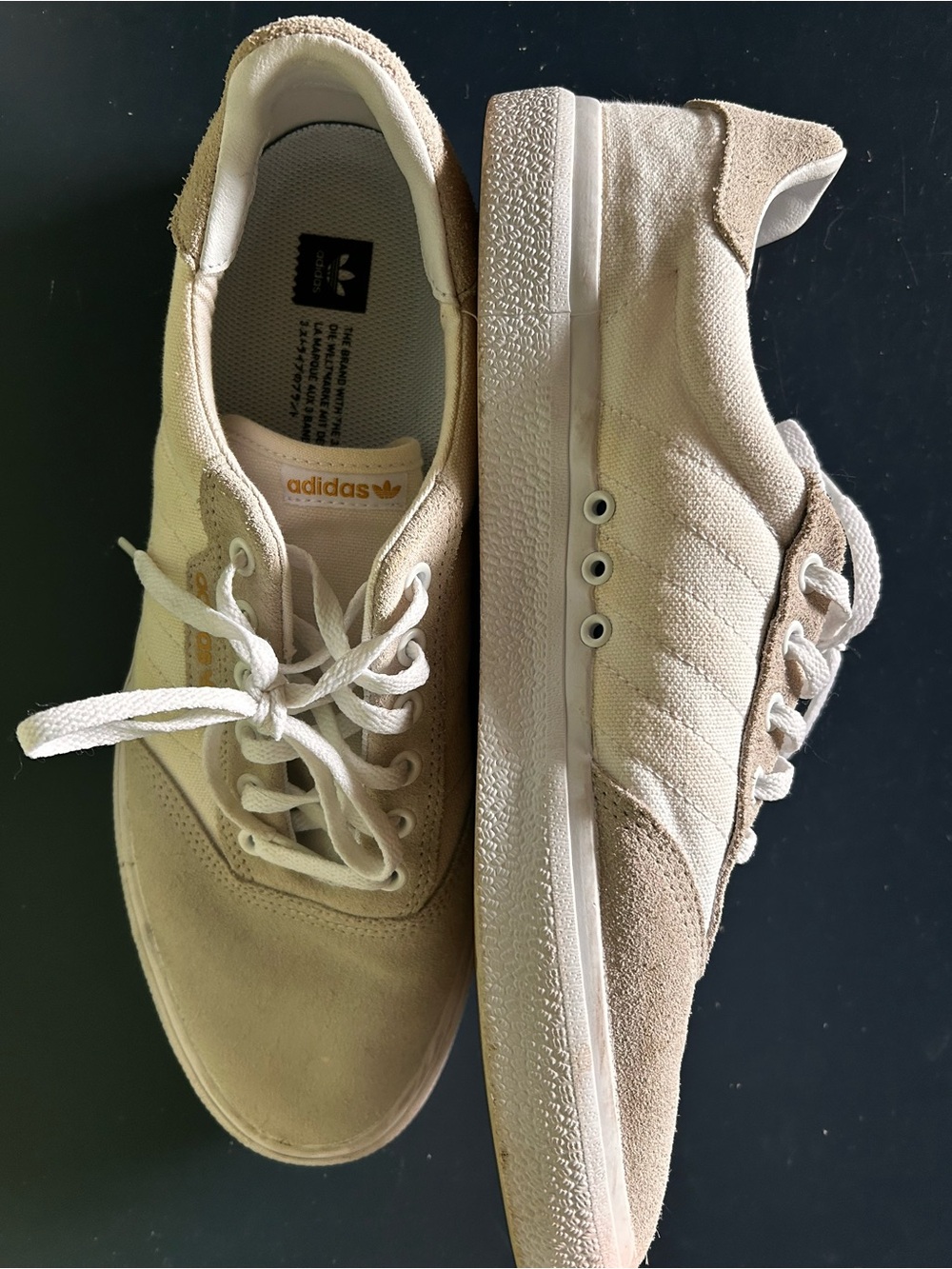 Adidas Low Rise Cream Size 12